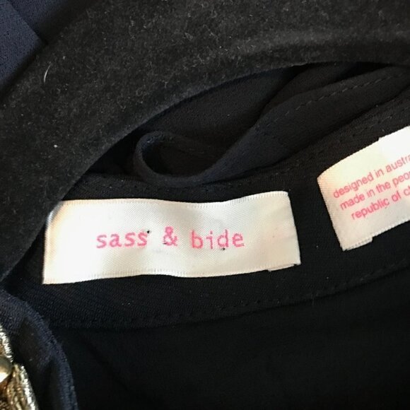 Sass and Bide Little Black Dress Size  4 - Picture 8 of 9